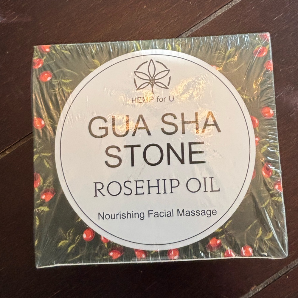 Gua Sha Stone Rosehip Oil nourishing facial massage skin moisture gifts party